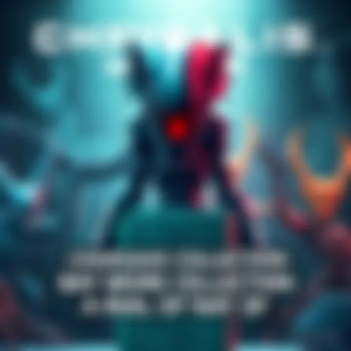 Illustration featuring Pyramid Head, Xenomorph, and the Lyra Siblings from the Chrysalis Collection