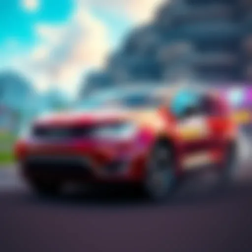 Chrysler Pacifica vehicle showcased in Fortnite and Rocket League environments