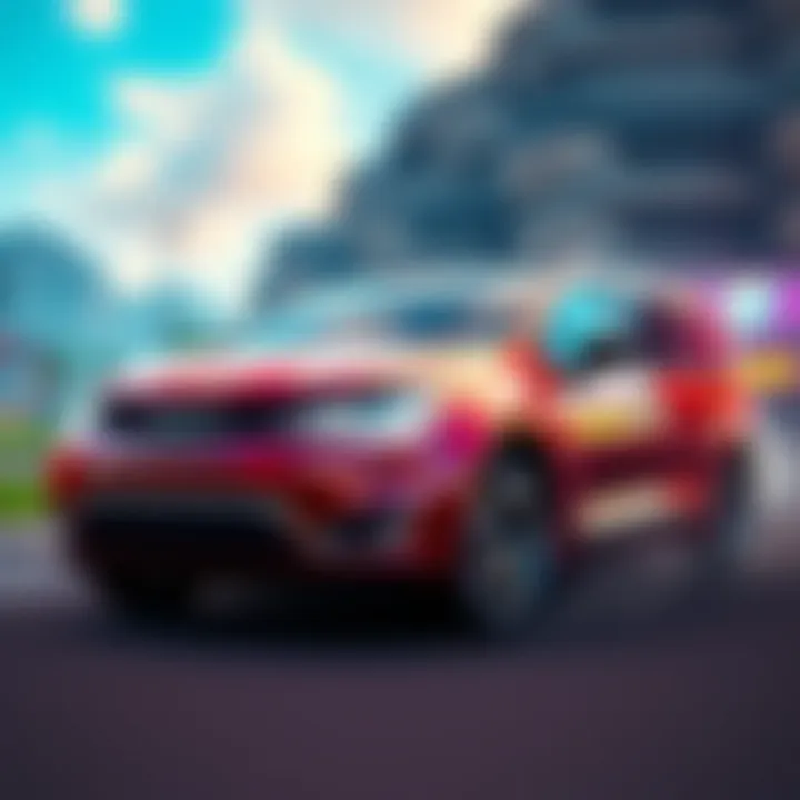 Chrysler Pacifica vehicle showcased in Fortnite and Rocket League environments