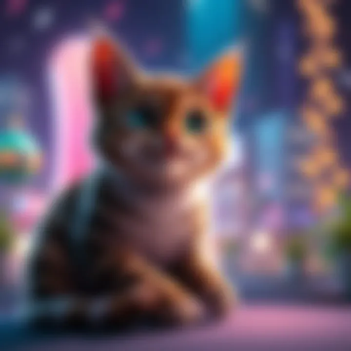 Chuba the cat sitting happily while awaiting Forsen's victory over Juicer