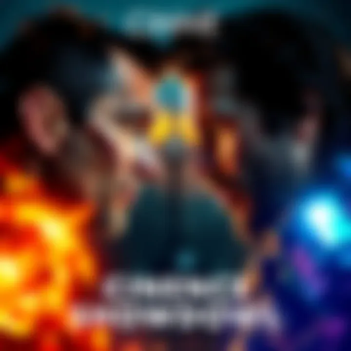 Two characters face off in an intense movie scene, showcasing dramatic expressions and action-packed moments that lead to a draw.