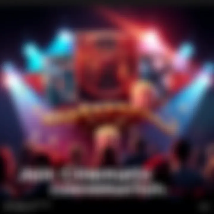 A vibrant collage of film reels, popcorn, and audience silhouettes in a theater setting, symbolizing lively discussions about movies.