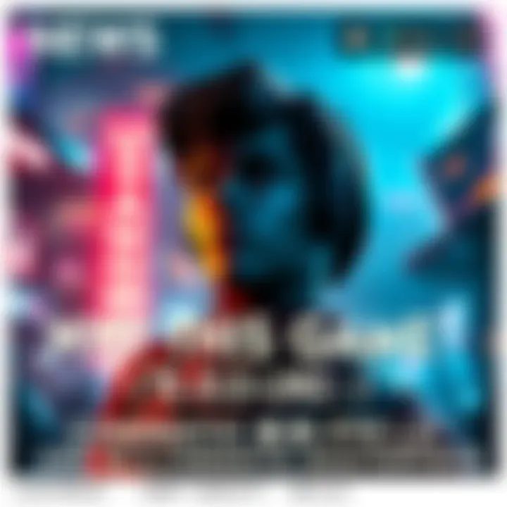 Cinematic Game Scene A vibrant game scene showcasing a character in a dramatic environment, with stunning visuals and rich storytelling elements.