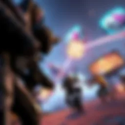 Cinematic Video Game Scene A scene from a video game featuring intense action and vibrant visuals, showcasing characters in a dramatic moment, resembling a movie frame.