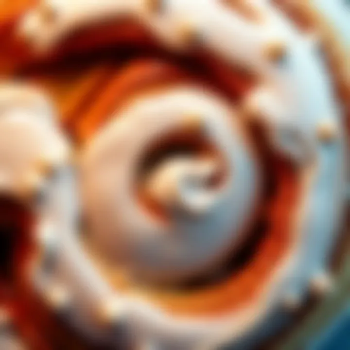 A colorful and cute Cinnamon Roll skin design featuring swirls and frosting