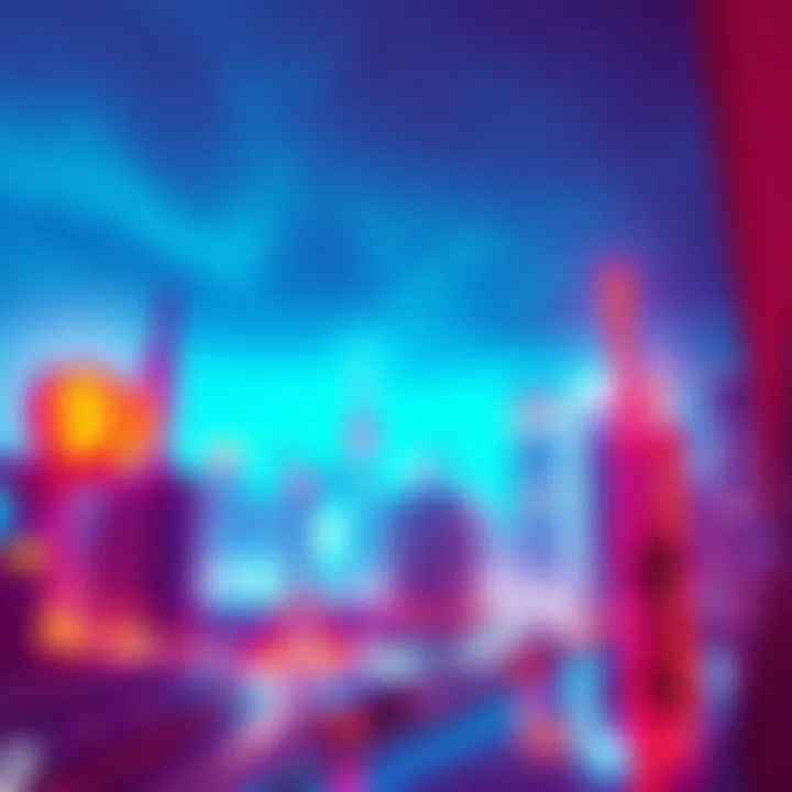 Cityscape inspired by Mirror's Edge A vibrant city skyline reflecting the bright colors and sharp angles seen in Mirror's Edge, showcasing modern architecture and dynamic lighting.