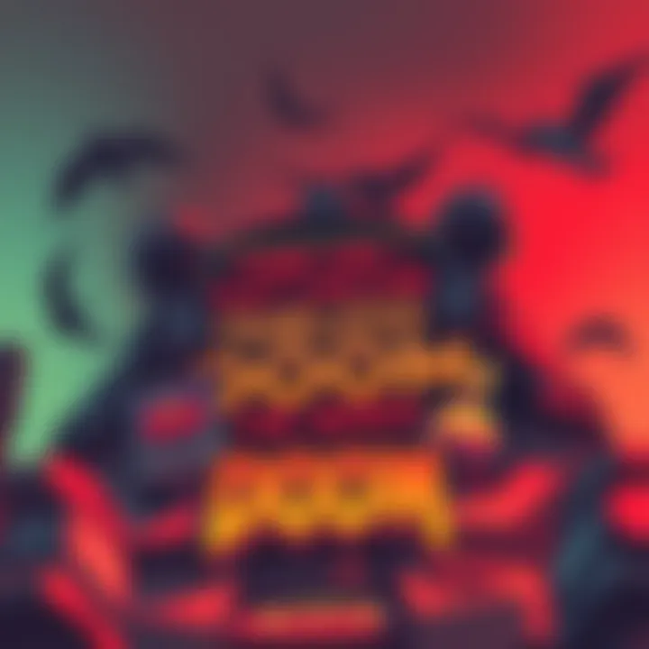 A vibrant illustration capturing Civvie-11's humorous take on a DOOM quote, featuring iconic gaming elements and a nostalgic color palette.