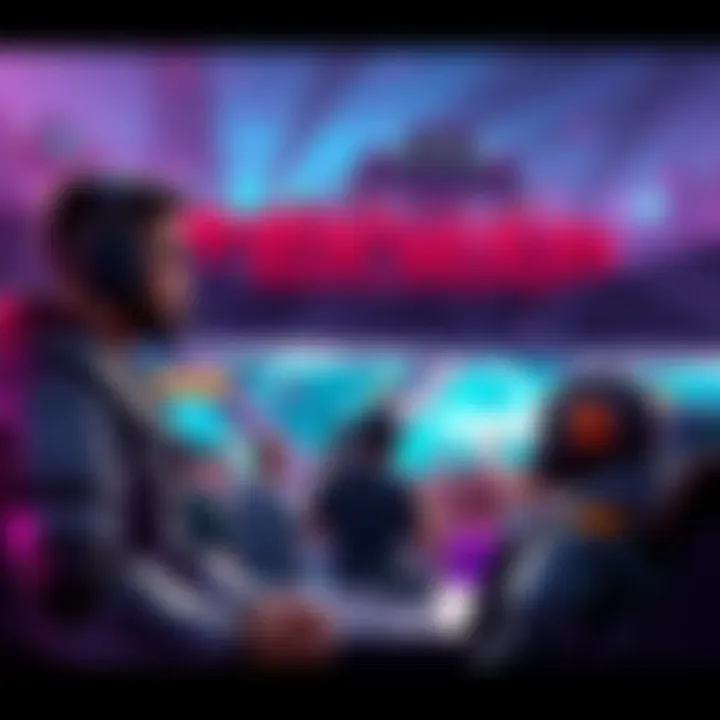 A gaming scene with Civvie discussing the potential remaster of TekWar, with excited fans in the background.