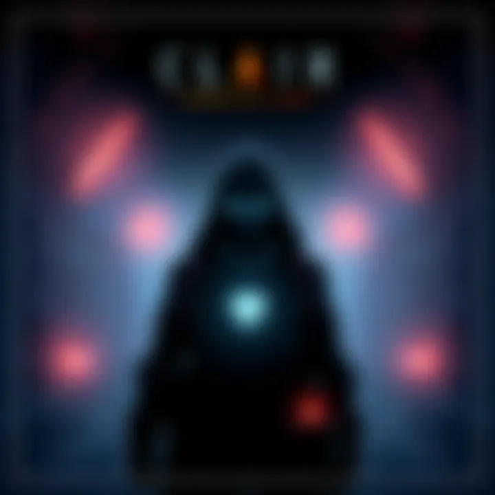 Art showing the main character from Clair Obscur: Expedition 33 in a dark, mysterious environment with glowing elements
