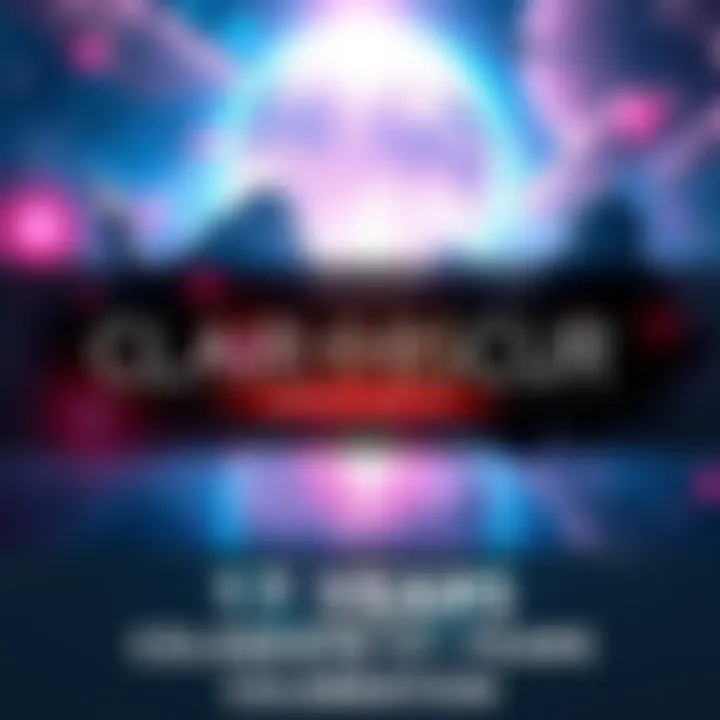 Celebration of 17 years with a promotional graphic for Clair Obscur: Expedition 33, showcasing vibrant colors and game elements