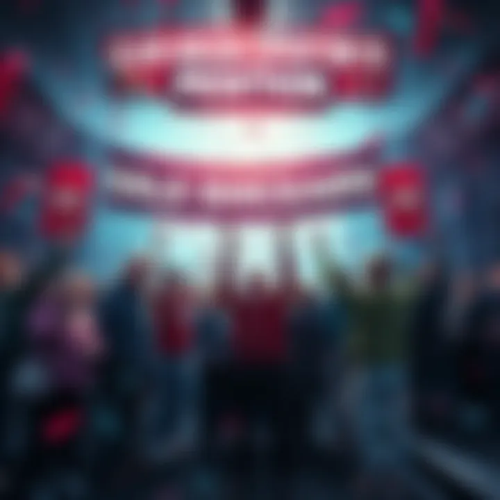 People celebrating the success of Clair Obscur: Expedition 33 with confetti and banners indicating sales achievement