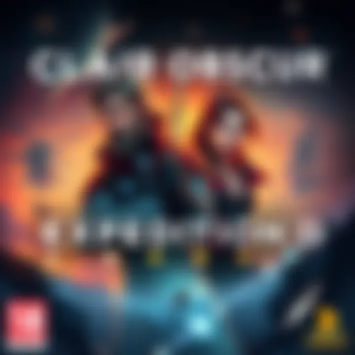 Cover of Clair Obscur Expedition 33 featuring the main characters Gustave and Maelle in a dramatic scene with vivid graphics.