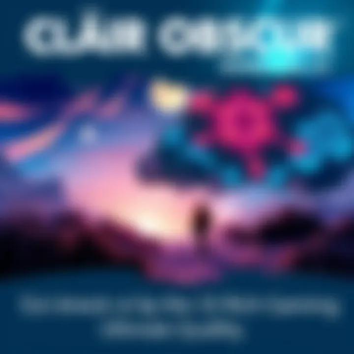 A vibrant graphic showing a character exploring a mystical landscape in Clair Obscur: Expedition 33, highlighting quality settings for a rich gaming experience