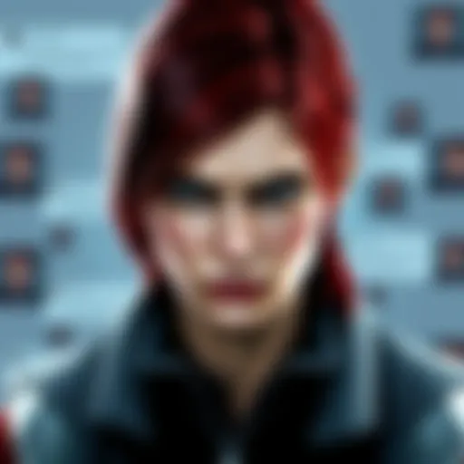 A depiction of Claire Redfield with a disgruntled expression, surrounded by negative comments about the Redfield Bloodline Meme