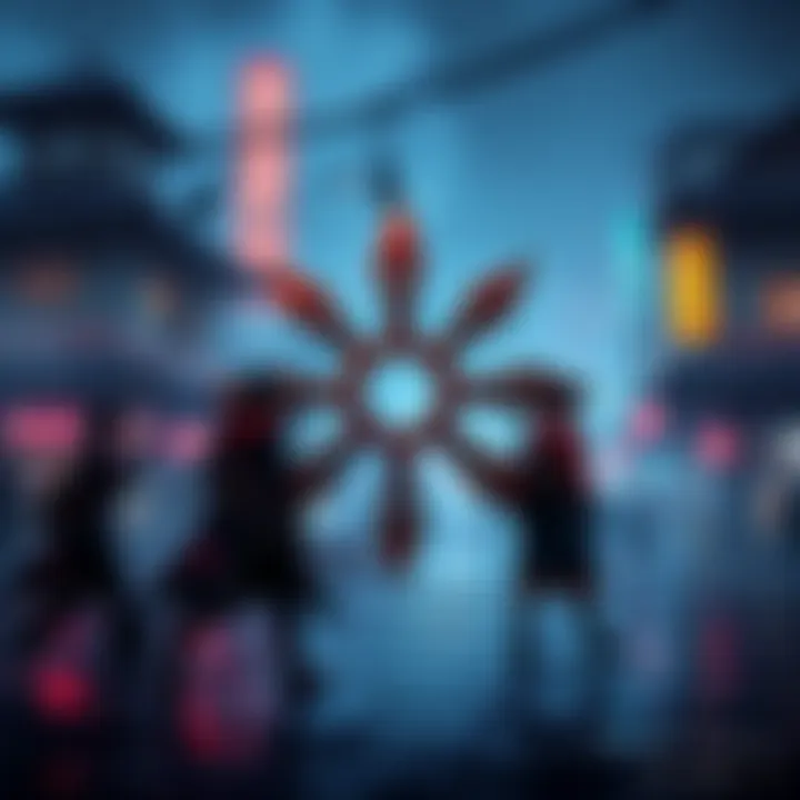 The Clan Sakai emblem is displayed prominently in a game scene, highlighting its significance and connection to the narrative.
