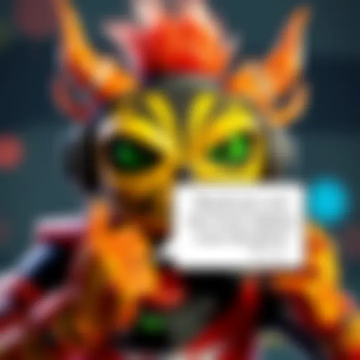 ClapTrap character with a speech bubble showing a funny quote