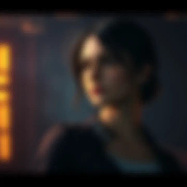 A digital artwork of Clara from Pathologic 4, showcasing her looking thoughtful against a dark, atmospheric background, reflecting her complex narrative.