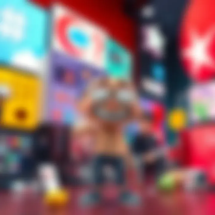 A popular meme character stands with a confident smile, surrounded by various modern internet symbols and icons, showing its lasting appeal across different cultures.