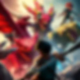 A nostalgic advertisement featuring iconic creatures and characters from Monster Hunter Tri, showcasing its vibrant art style and appeal to gamers.