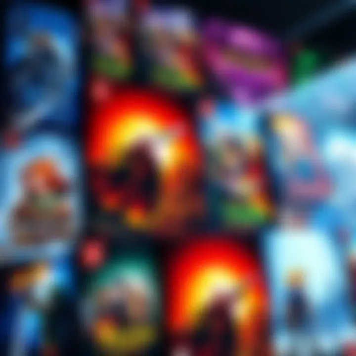 Collection of covers from classic RPG games like Final Fantasy VII and Baldur's Gate, arranged in an eye-catching display