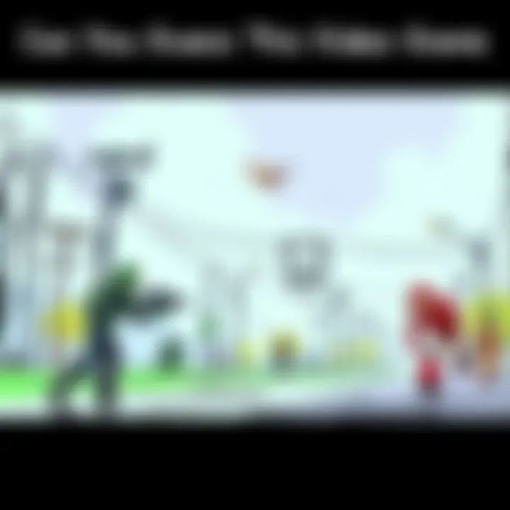 A simple sketch illustrating a well-known cutscene from a video game with recognizable characters and action.