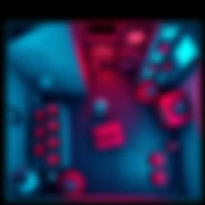 A top-down view of a retro DOS game featuring a character collecting keys and pressing buttons while avoiding enemies, evoking nostalgia for early computer gaming.