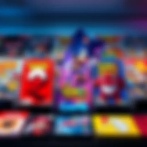 Classic 2000s Video Games A collection of iconic video game covers from the 2000s, featuring colorful art and bold titles, evoking nostalgia.