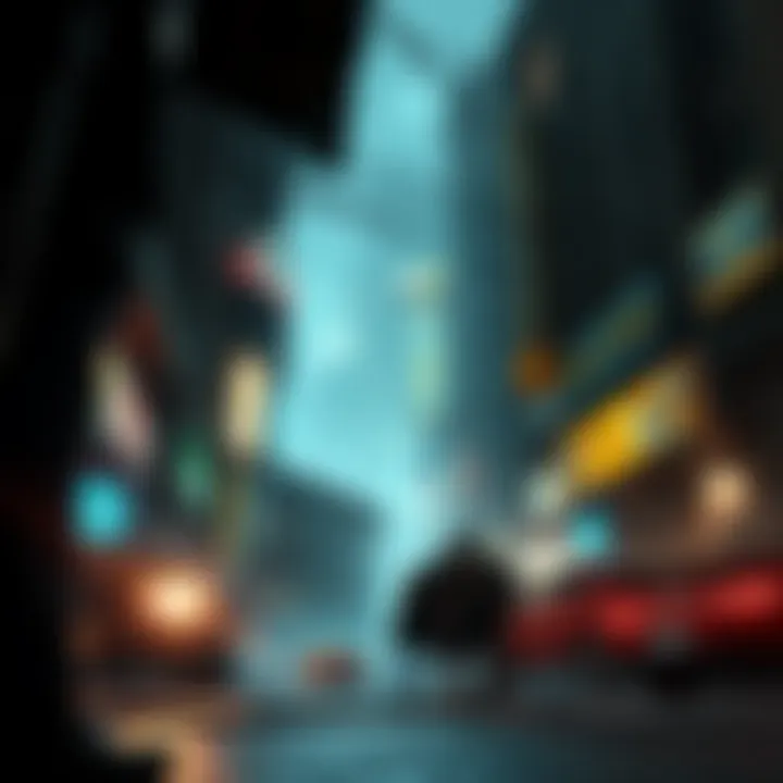 Classic Game Cutscene A nostalgic scene showing a classic game cutscene with dynamic camera angles and action-packed visuals reminiscent of older games.