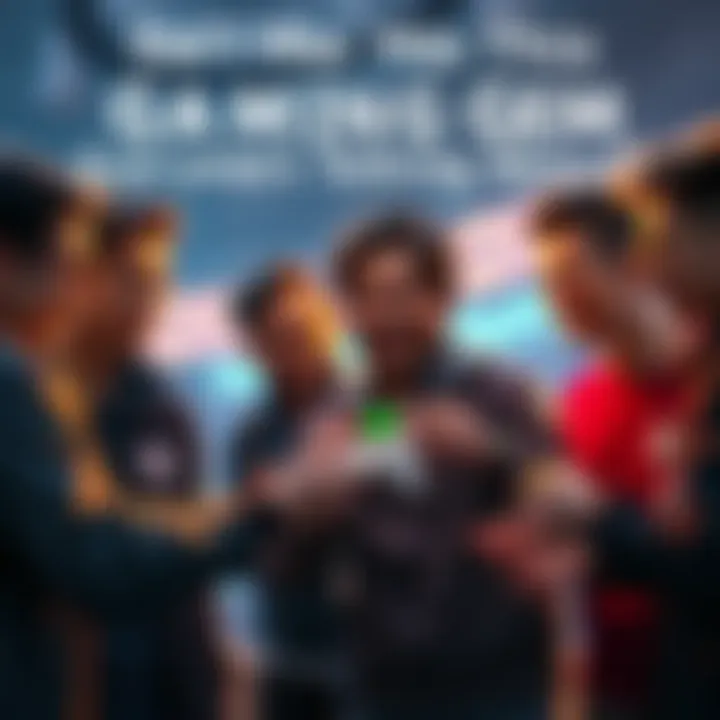 Group of players discussing a classic video game with excitement