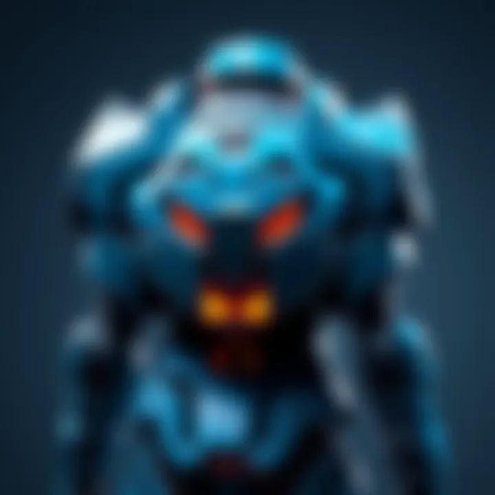 Classic Mjolnir Mark from Halo Infinite A vibrant blue Mjolnir Mark armor set from Halo Infinite, showcasing its sleek design and nostalgic appeal.