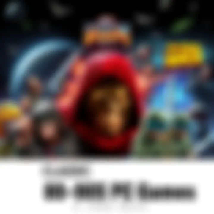 Classic 80s-90s PC Games Collage of classic PC games from the 80s and 90s, featuring characters and scenes from Doom and Lemmings