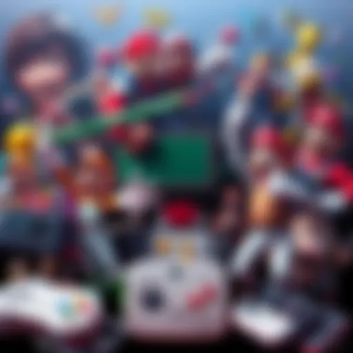 A collage of popular classic video games and their iconic characters that keep players engaged over time.