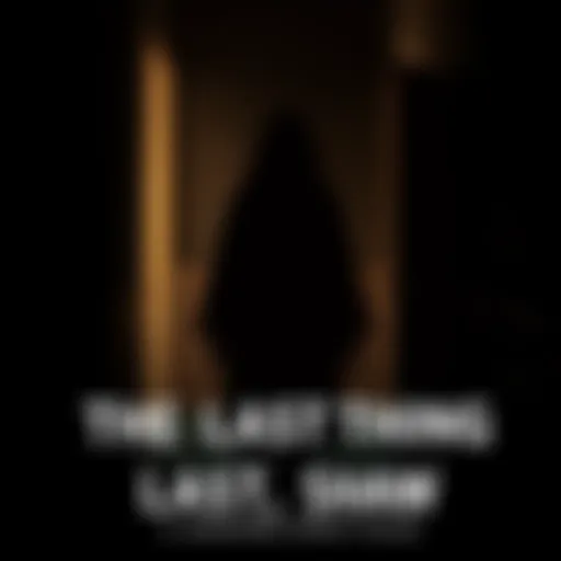 A shadowy figure stands in a dimly lit room, with Claudette's surprised expression visible in the foreground, capturing her final moment before the unknown. The atmosphere is tense and eerie.