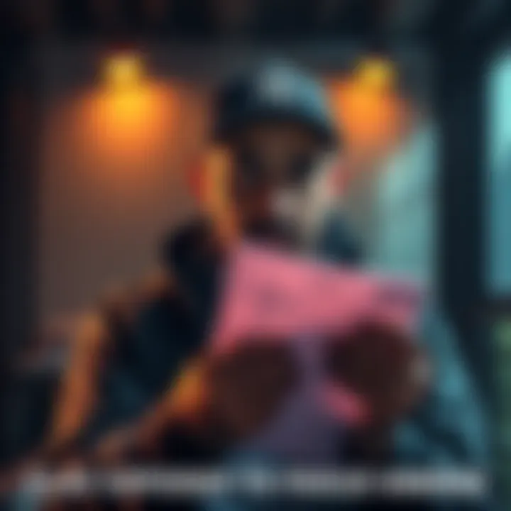 A concerned person holding documents related to fraud allegations against Clav, with a serious expression