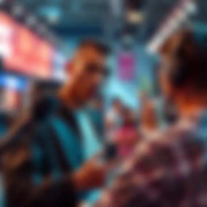 Clavicular expressing thoughts about his merchandise during a promotional event, engaging with fans and media.