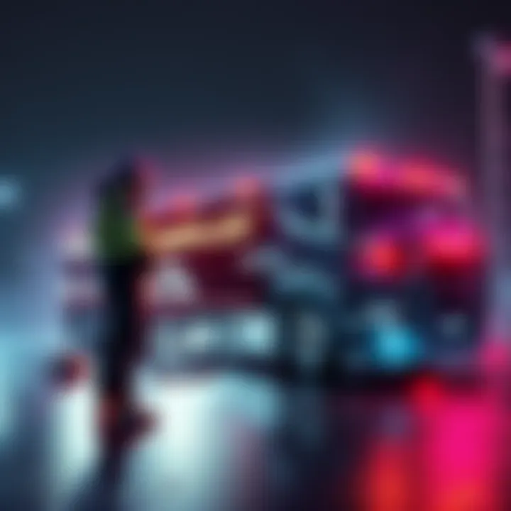 Kick streamer Clavicular standing beside a damaged Cybertruck after a crash with another vehicle