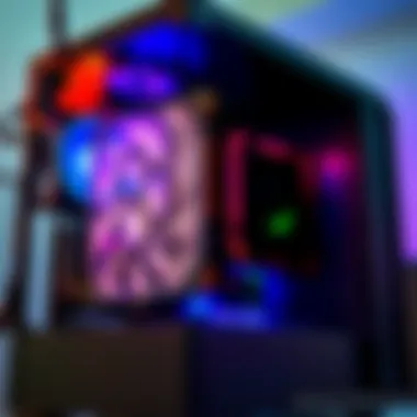 Clean PC with Dust Filter A clean PC tower with a dust filter installed, preventing dust buildup inside the case.