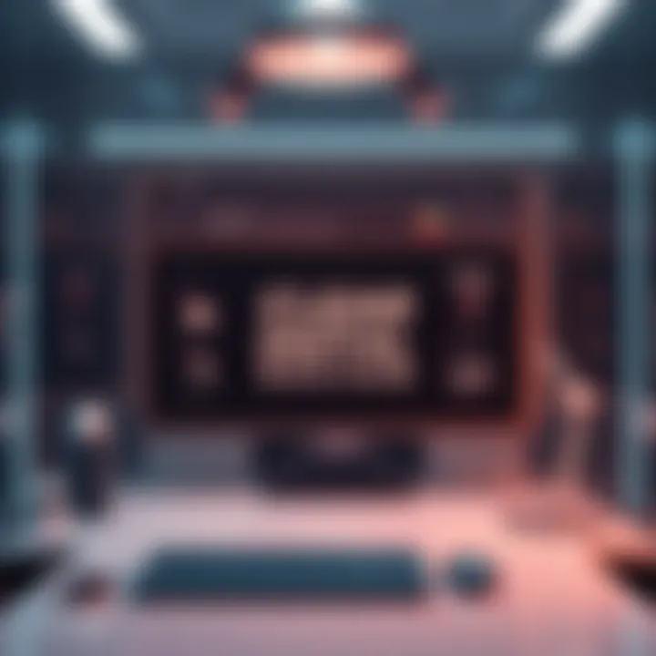 A clean digital interface showing organized elements and minimal animations, highlighting clarity in visual communication.