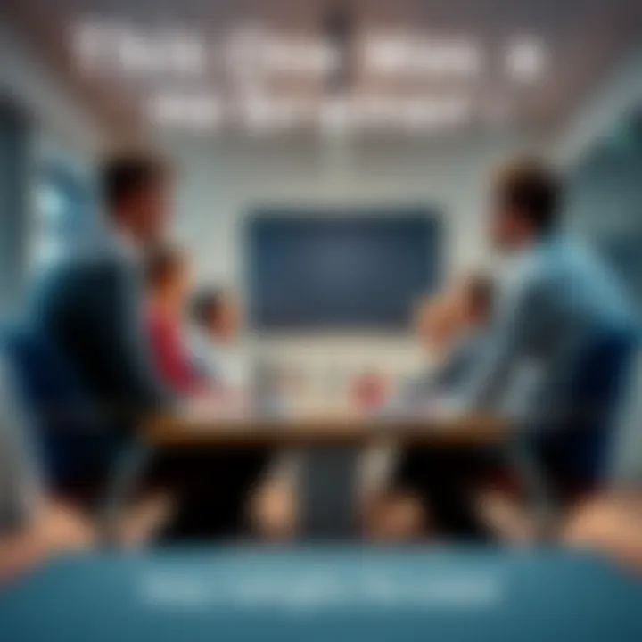 A group of people discussing and agreeing on a simple solution in a meeting room.
