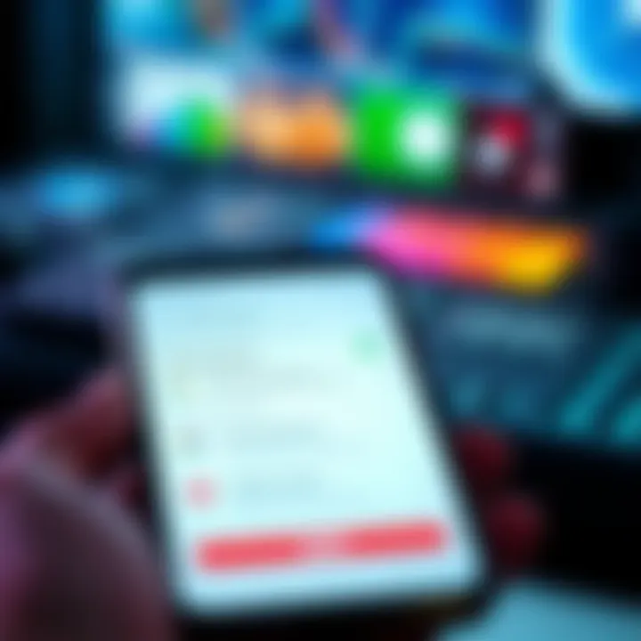 Clearing App Data A smartphone screen showing options to clear app data and game settings