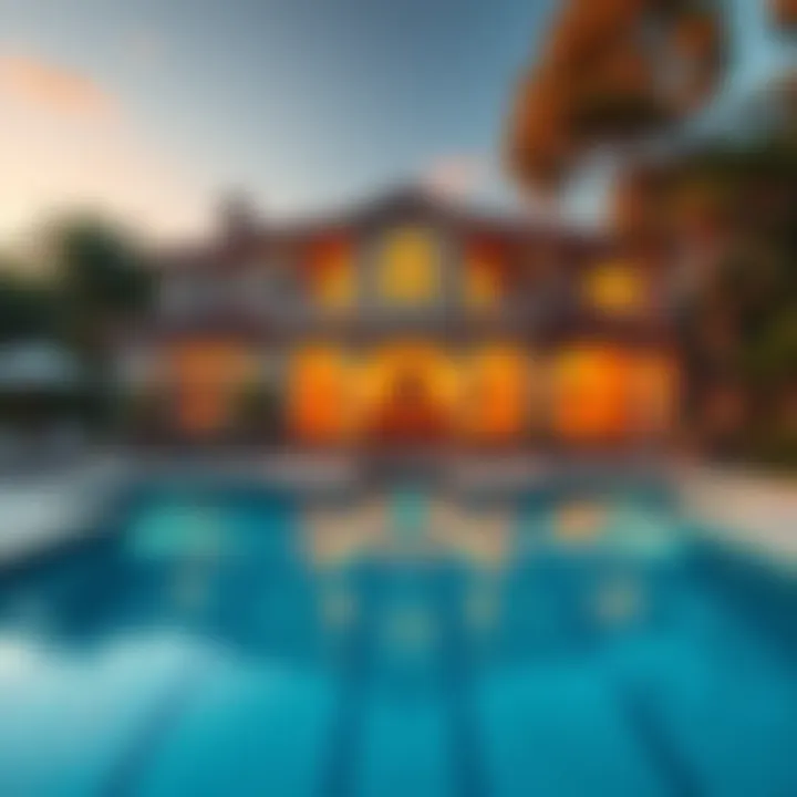 A large, well-maintained house with a swimming pool and a landscaped yard, showcasing a luxurious lifestyle.