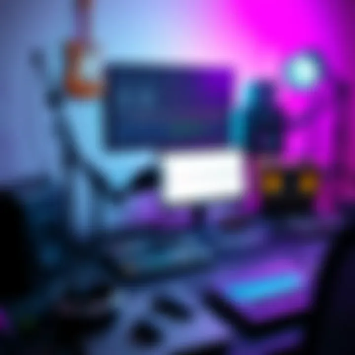 Experiment setup showing tools and equipment used to create a clicker sound.