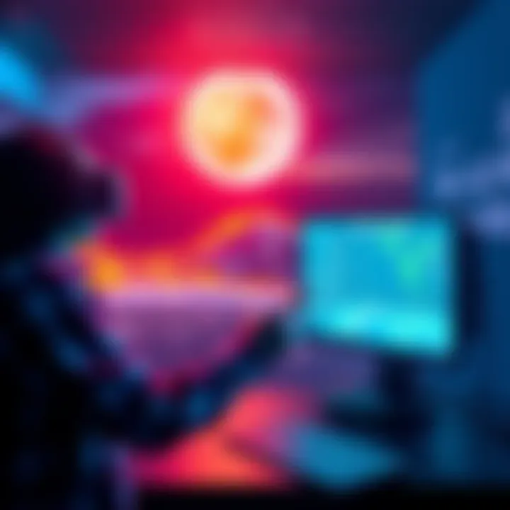 A user interacting with Climate Station on PSVR2, exploring virtual climate data and events