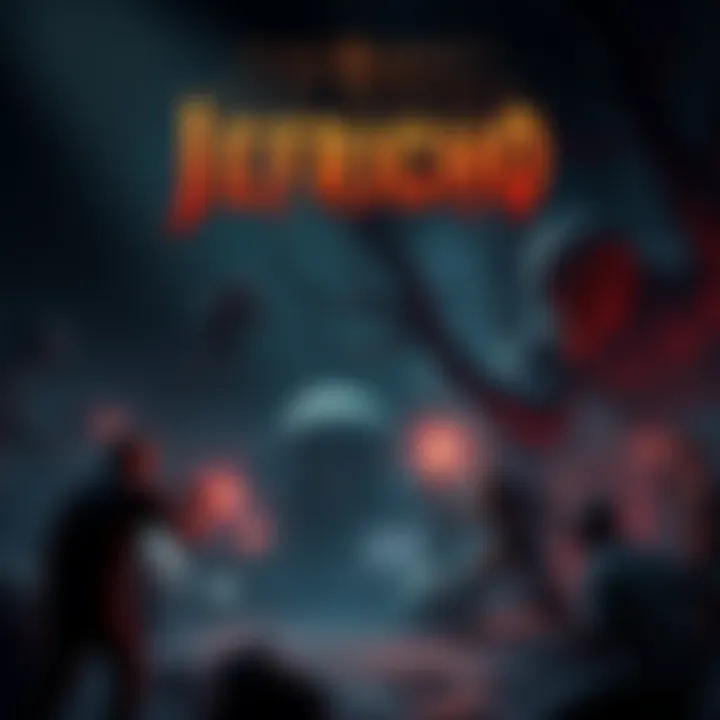 Clive Barker's Jericho Gameplay A scene from Clive Barker's Jericho showing a dark, eerie environment with characters engaging in combat against monstrous foes.