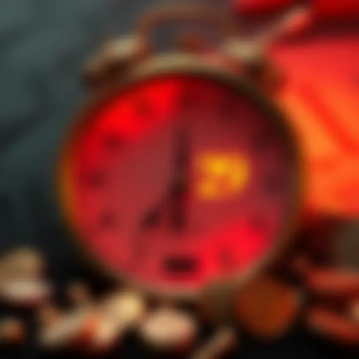 A clock showing March 29 with tokens symbolizing rewards for completing a weather project.