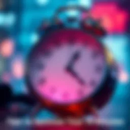 A clock with hands pointing at ten minutes past the hour, symbolizing time management and productivity tips