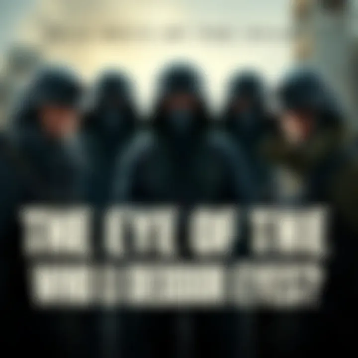 Solid Snake, Liquid Snake, and Solidus Snake standing together, showcasing their two eyes while dressed in military gear in a game-like environment