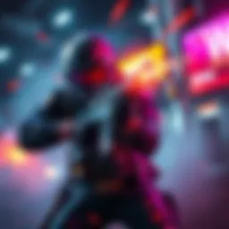 A player using the WSTR weapon in intense close-range combat during a solo game.