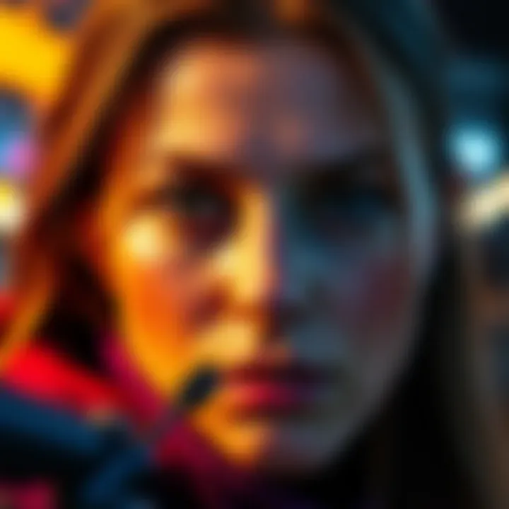 Detailed view of the iconic Rebecca photo, showcasing its features without any distractions.