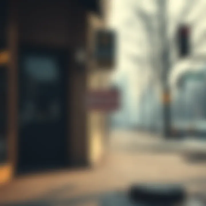 Closed Bakery Sign A closed bakery with a 'Closed' sign hanging on the door, surrounded by empty streets and a nostalgic atmosphere.